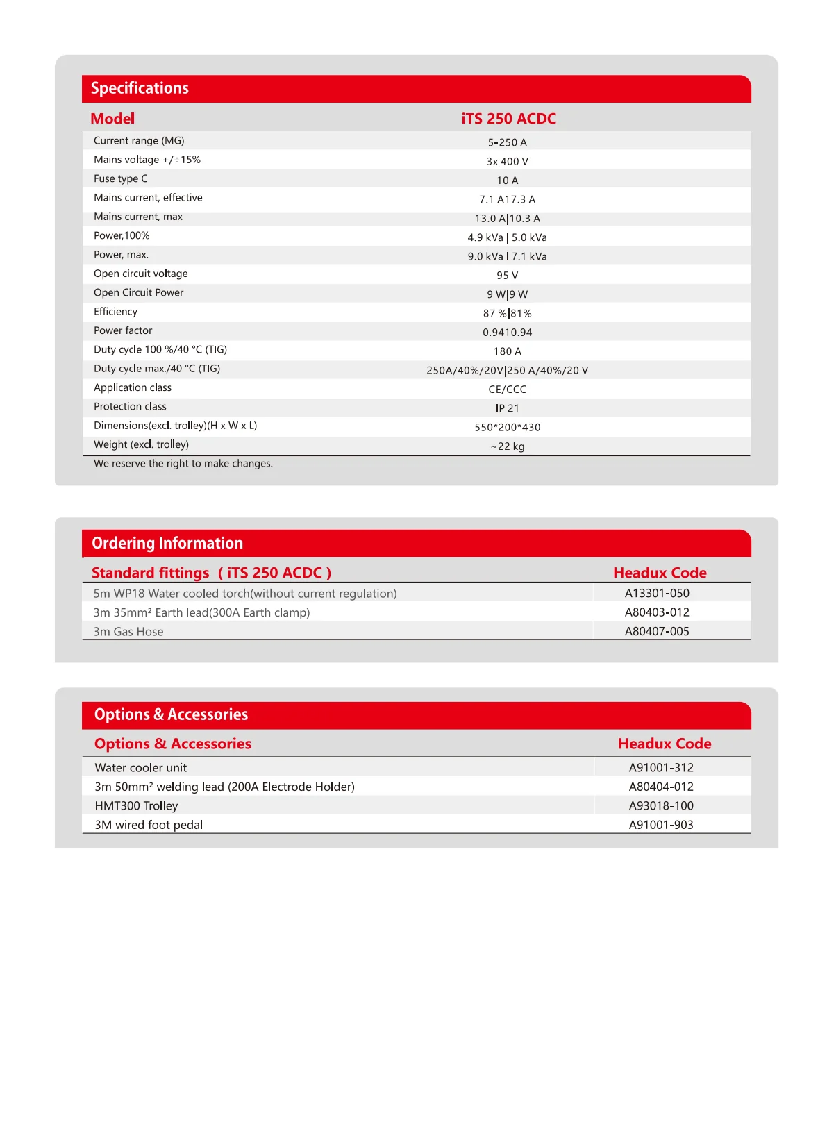 HEADUX i-Series Welding & Cutting Combo Catalogue - page 7 of 16