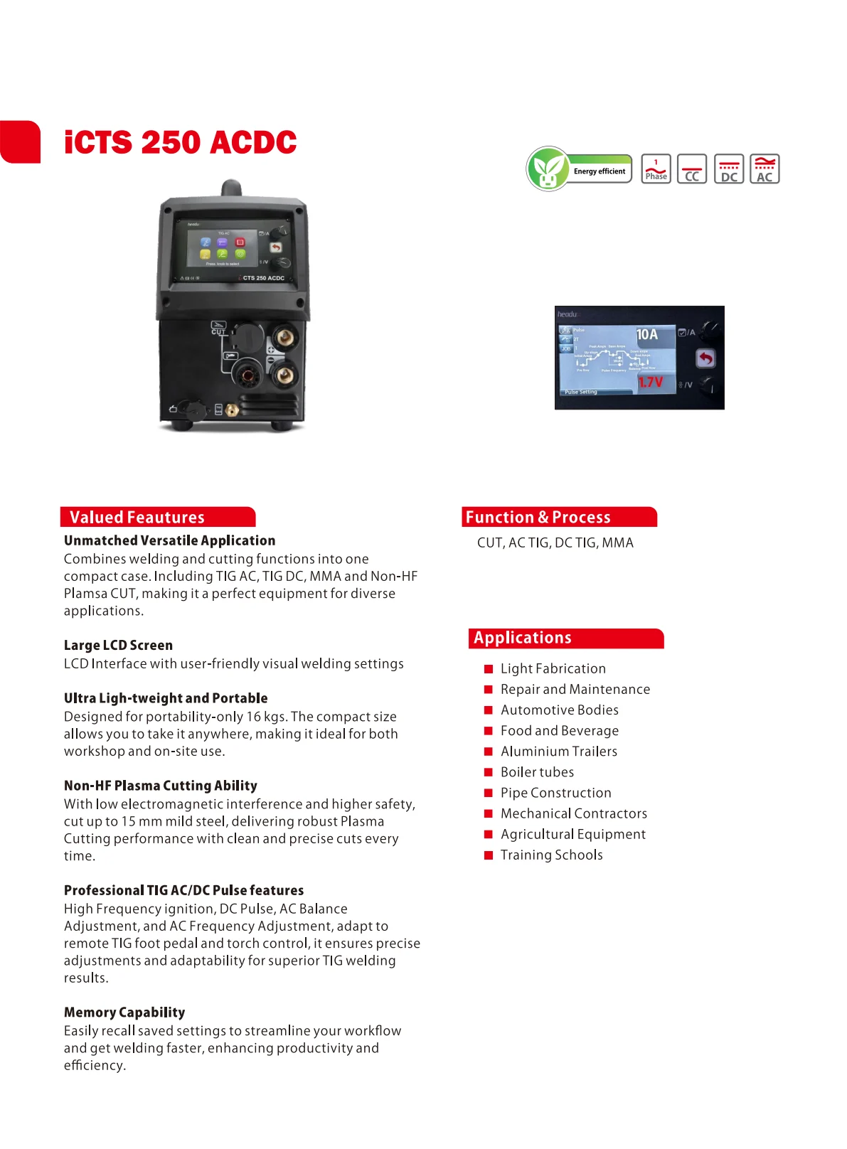 HEADUX i-Series Welding & Cutting Combo Catalogue - page 8 of 16