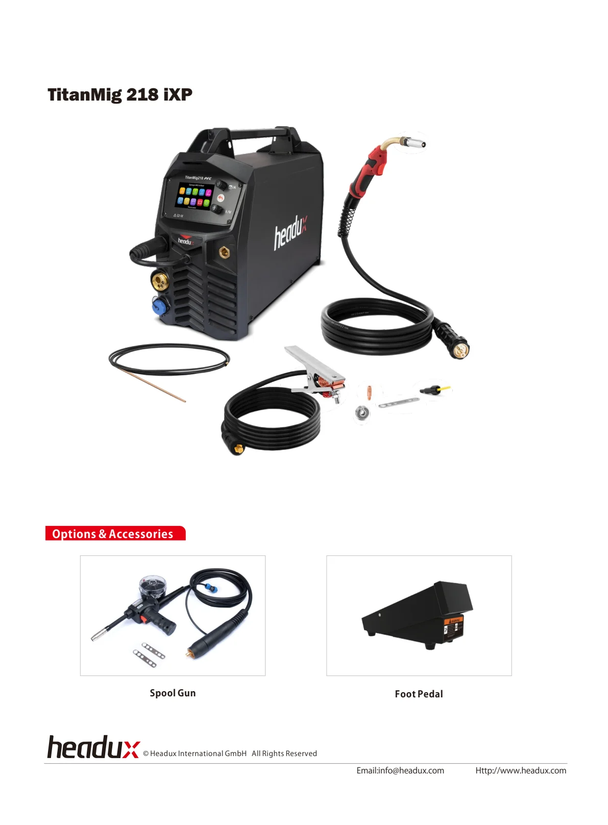 TitanMig 218 iXP Product Catalogue - page 4 of 4