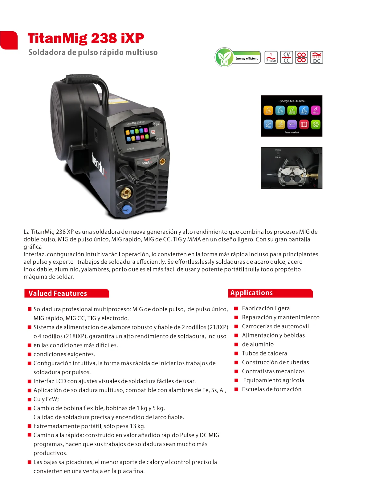 TitanMig 238 iXP Product Catalogue - page 2 of 4