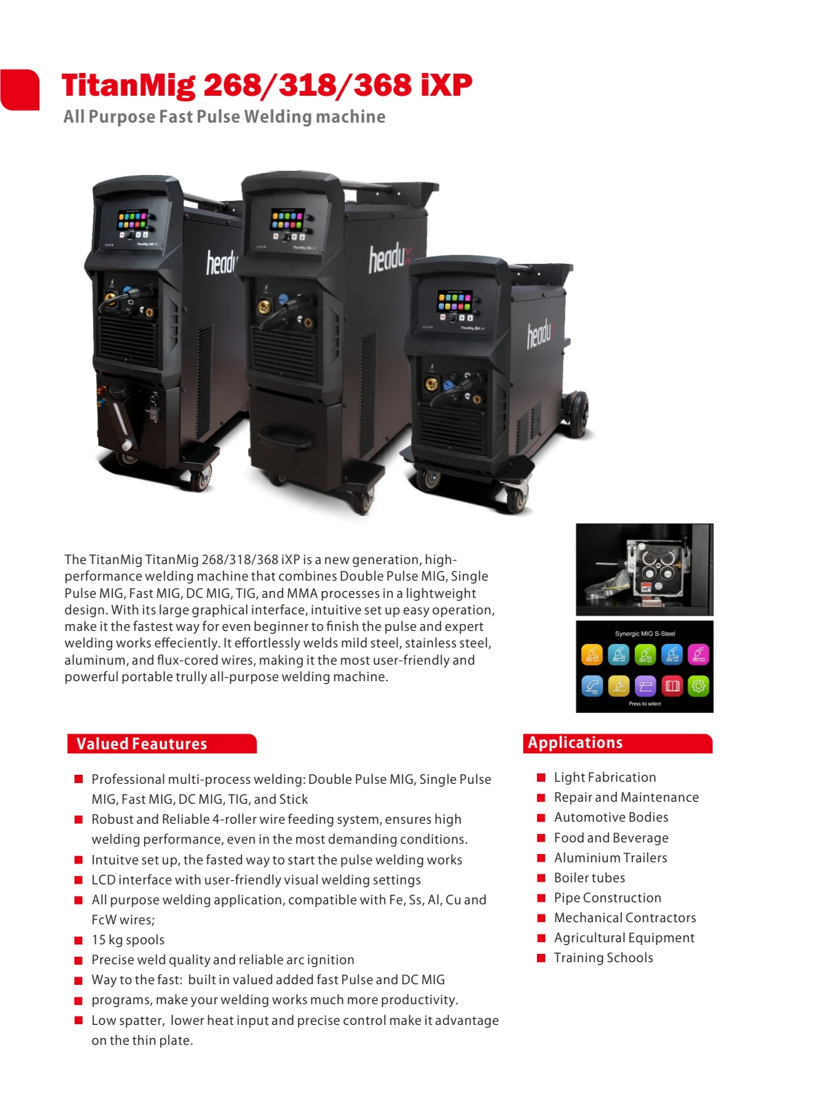 TitanMig 268/318/368 iXP Product Catalogue - page 2 of 4