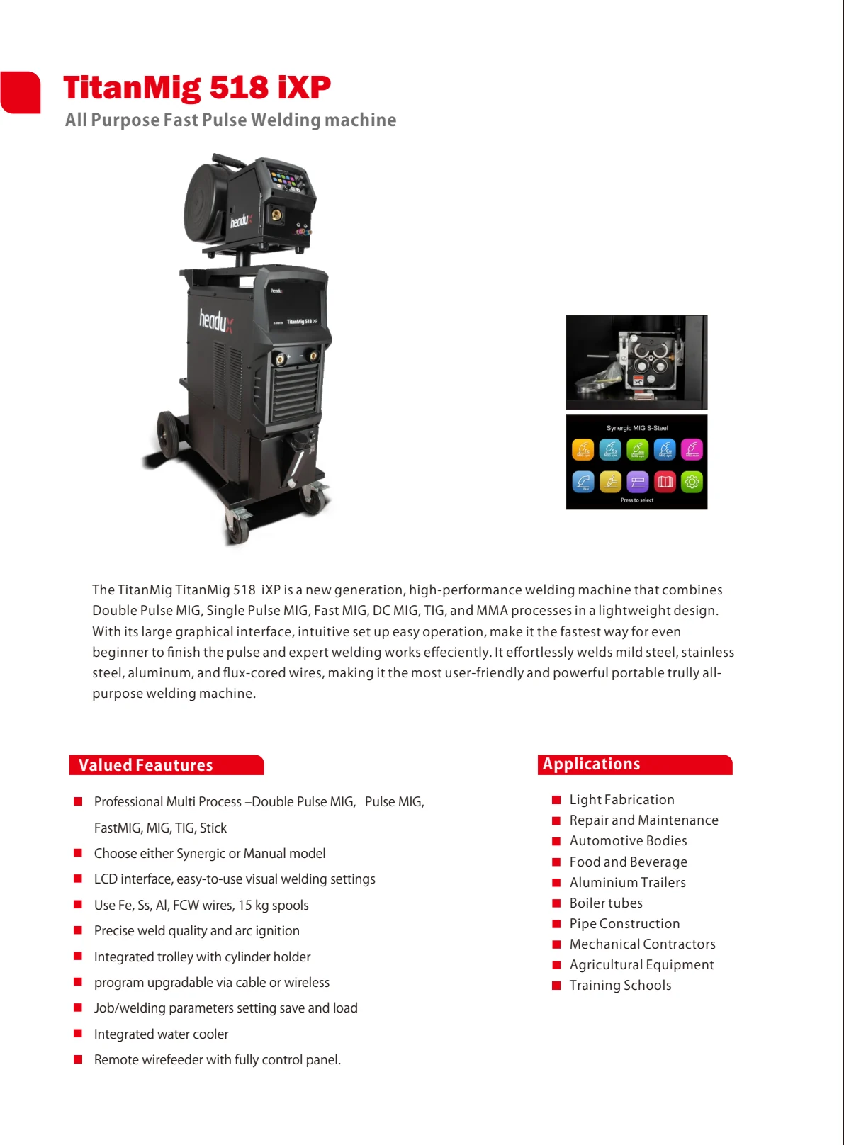 TitanMig 518 iXP Product Catalogue - page 2 of 4