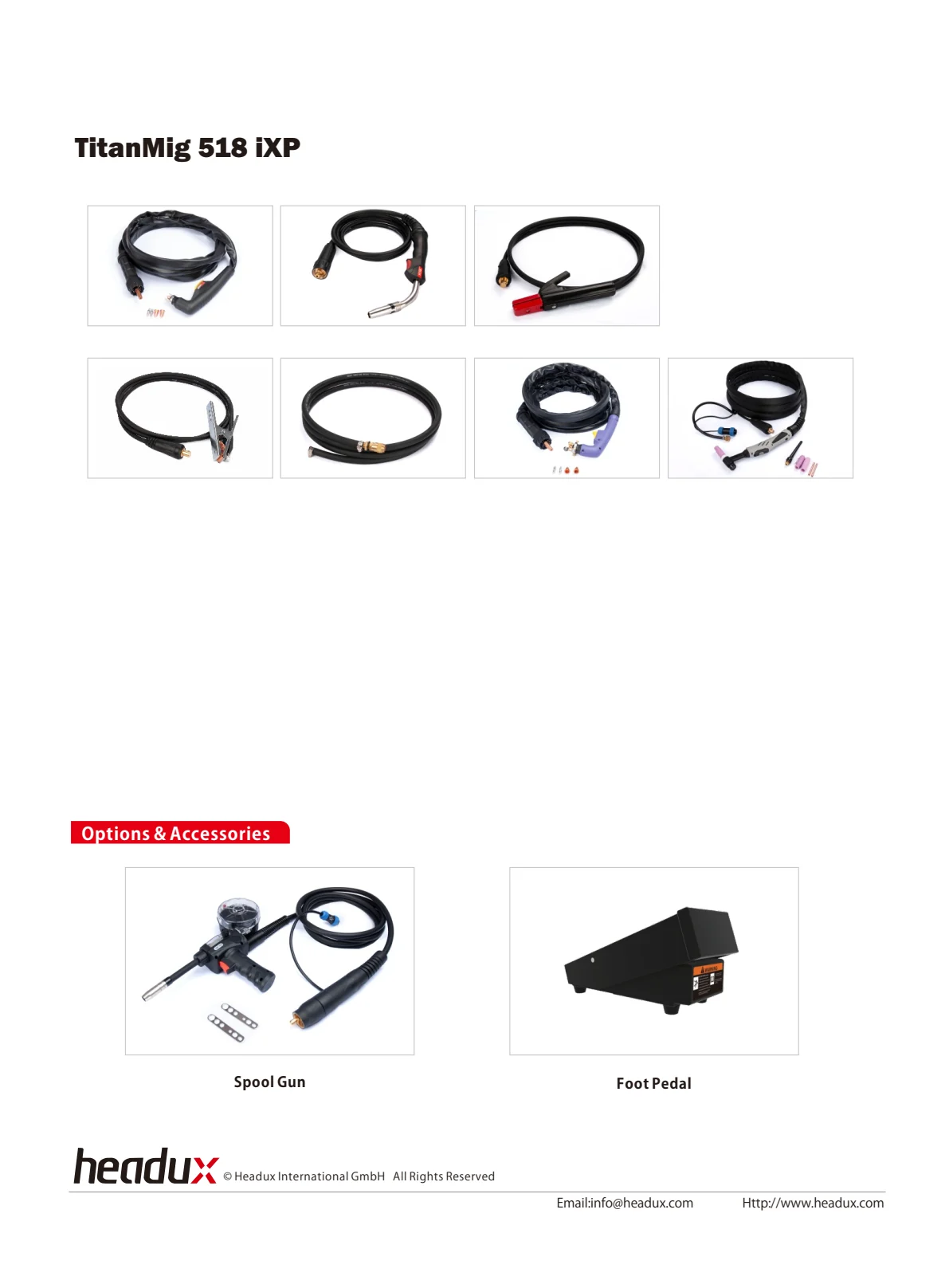 TitanMig 518 iXP Product Catalogue - page 4 of 4