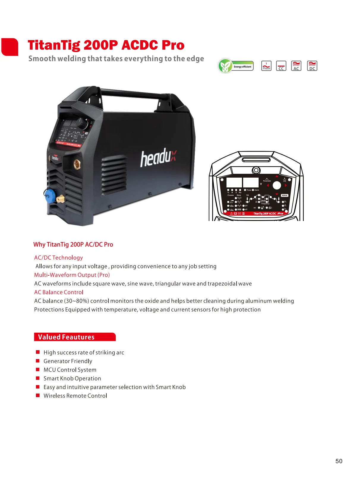 Cover of TitanTig 200P ACDC Pro Product Catalogue