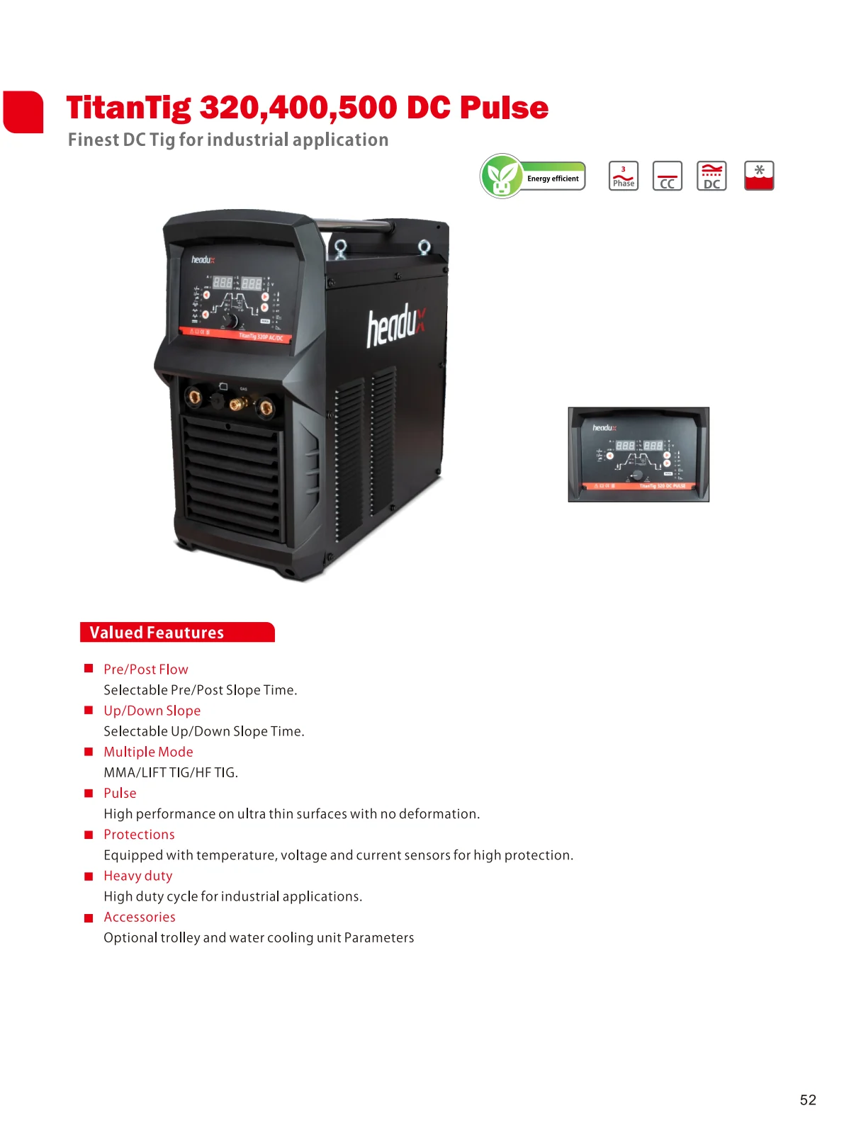 Cover of TitanTig 320,400,500 DC Pulse Product Catalogue